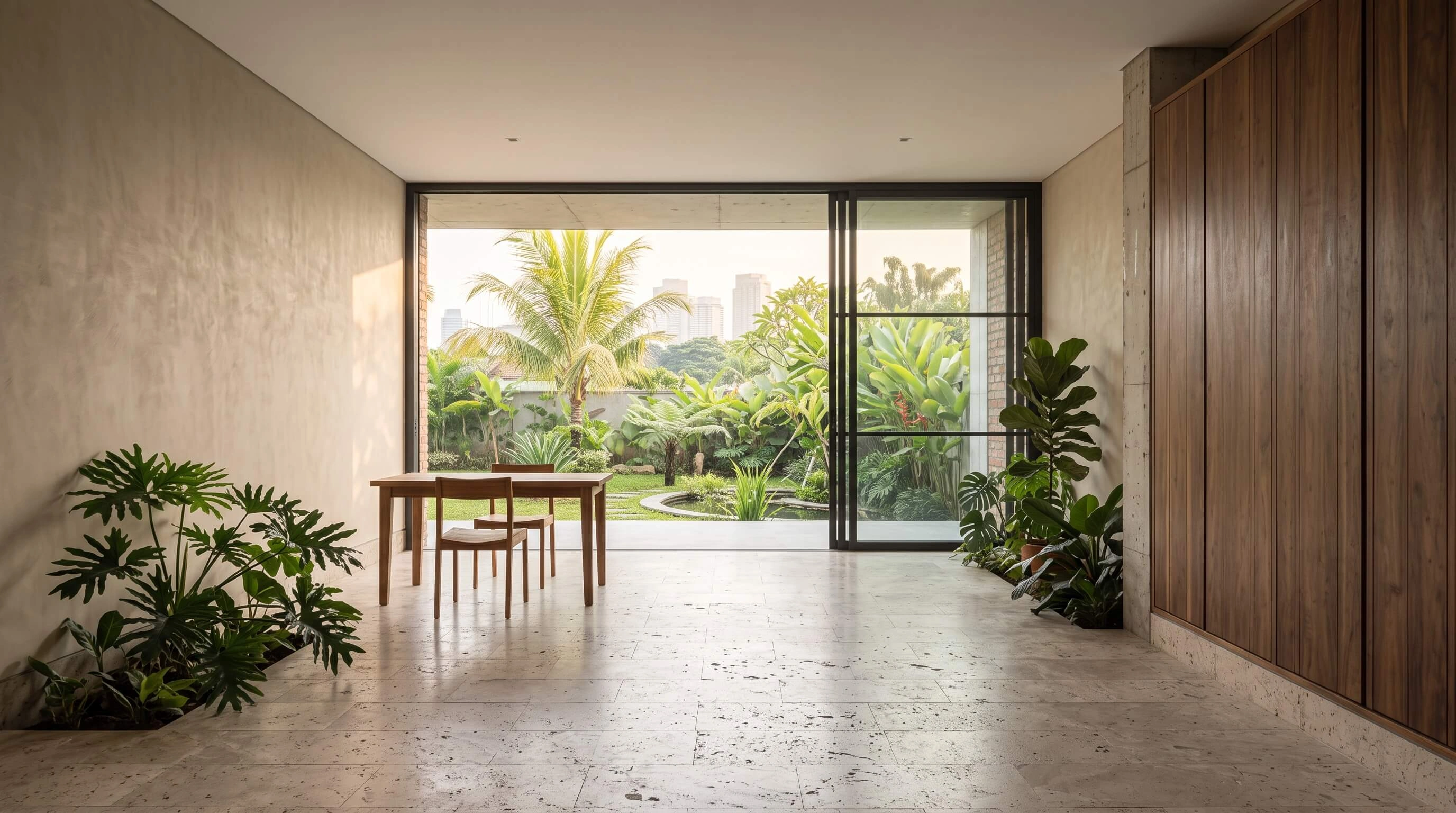 Architectural space representing the ARKANA studio atmosphere
