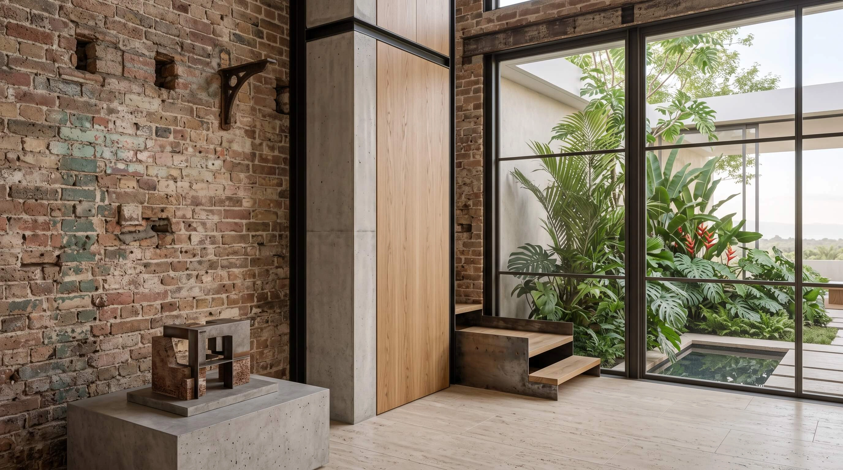 Existing-space architectural intervention